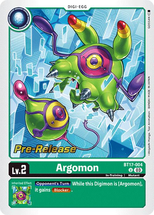 Argomon [BT17-004] [Secret Crisis Pre-Release Cards] | Enigma On Main