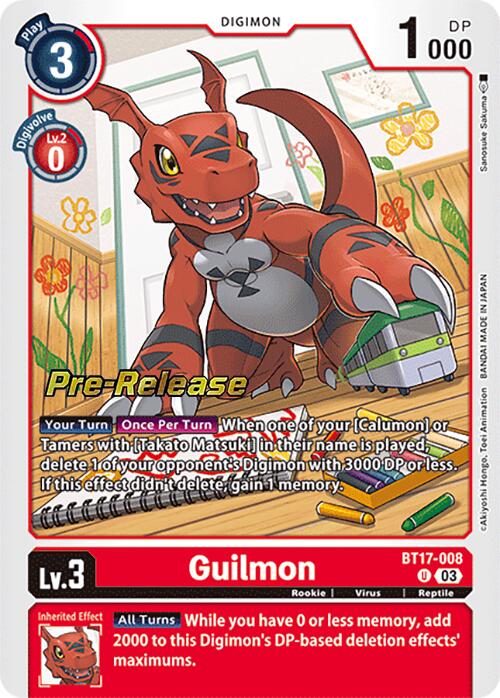 Guilmon [BT17-008] [Secret Crisis Pre-Release Cards] | Enigma On Main