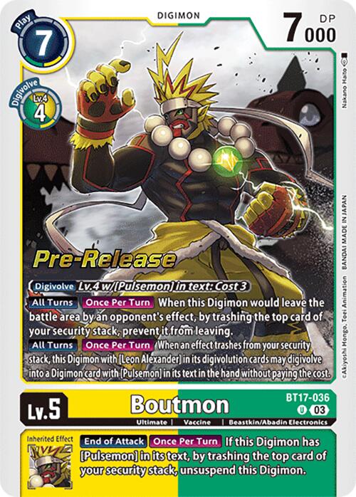 Boutmon [BT17-036] [Secret Crisis Pre-Release Cards] | Enigma On Main