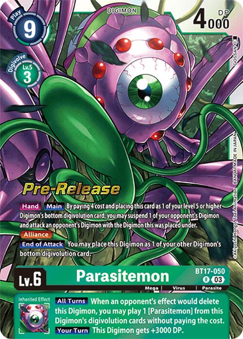 Parasitemon [BT17-050] [Secret Crisis Pre-Release Cards] | Enigma On Main