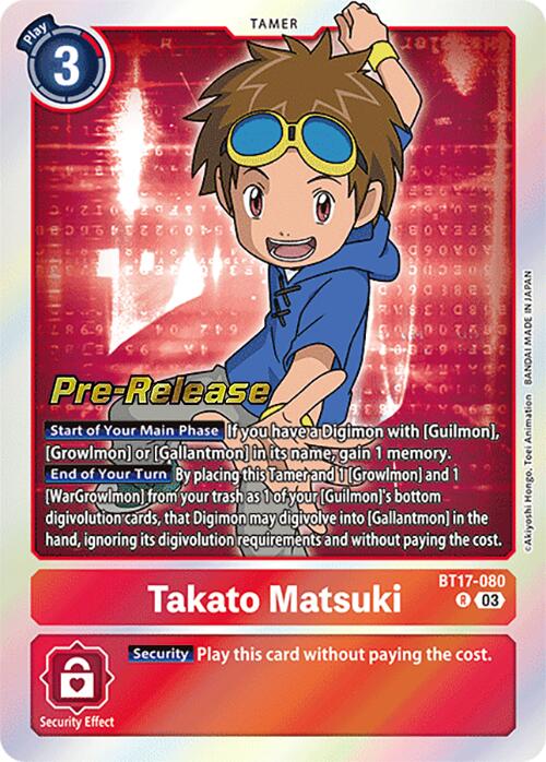 Takato Matsuki [BT17-080] [Secret Crisis Pre-Release Cards] | Enigma On Main