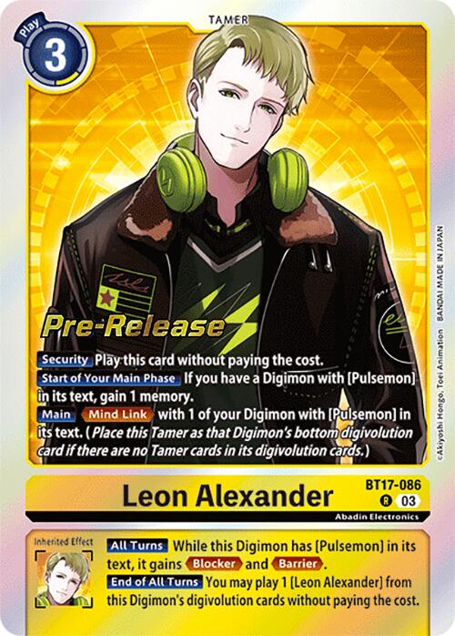 Leon Alexander [BT17-086] [Secret Crisis Pre-Release Cards] | Enigma On Main