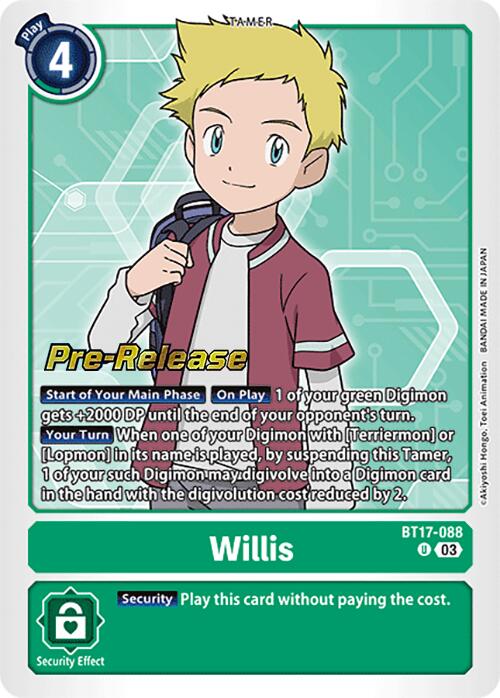 Willis [BT17-088] [Secret Crisis Pre-Release Cards] | Enigma On Main