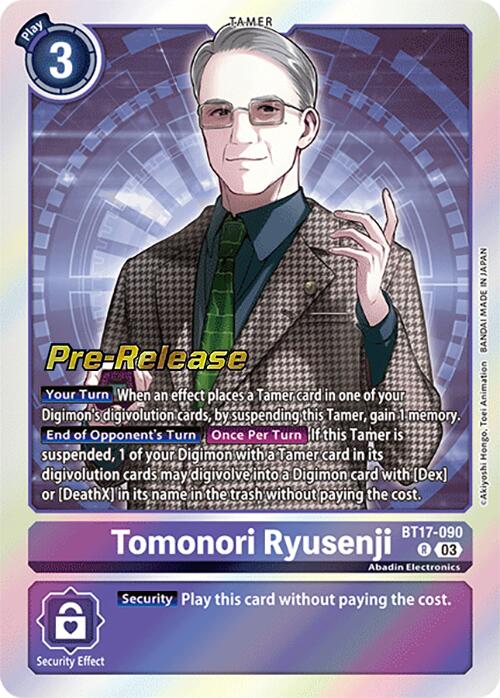 Tomonori Ryusenji [BT17-090] [Secret Crisis Pre-Release Cards] | Enigma On Main