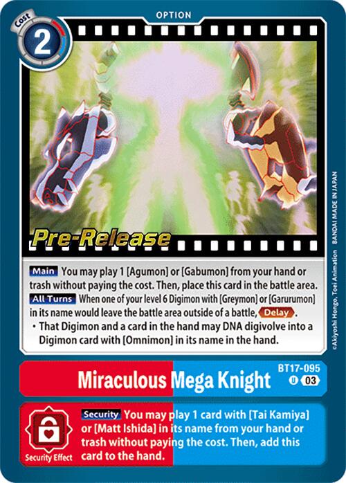 Miraculous Mega Knight [BT17-095] [Secret Crisis Pre-Release Cards] | Enigma On Main