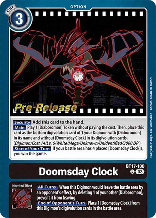 Doomsday Clock [BT17-100] [Secret Crisis Pre-Release Cards] | Enigma On Main