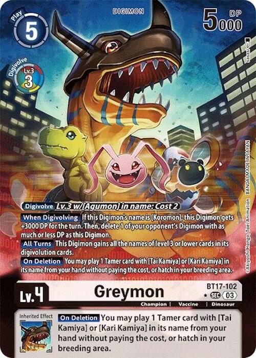 Greymon [BT17-102] (Alternate Art) [Secret Crisis] | Enigma On Main