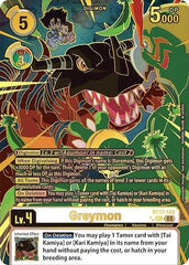 Greymon [BT17-102] (Left) (Textured) [Secret Crisis] | Enigma On Main