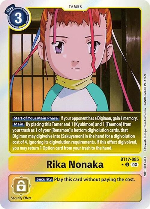 Rika Nonaka [BT17-085] (Secret Crisis: Movie Memorial Pack) [Secret Crisis] | Enigma On Main