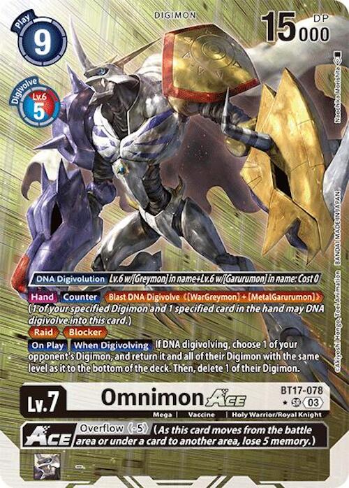 Omnimon ACE [BT17-078] (Alternate Art) [Secret Crisis] | Enigma On Main