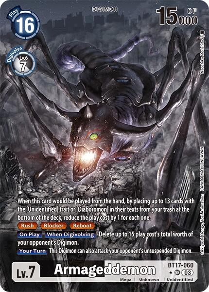 Armageddemon [BT17-060] (Alternate Art) [Secret Crisis] | Enigma On Main