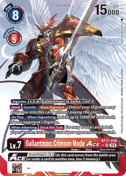 Gallantmon: Crimson Mode ACE [BT17-018] (Alternate Art) [Secret Crisis] | Enigma On Main