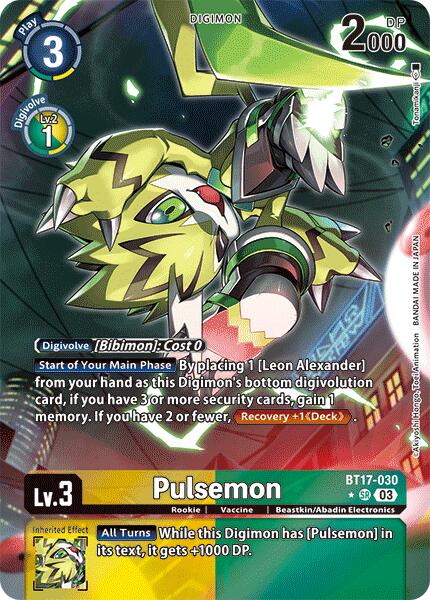 Pulsemon [BT17-030] (Alternate Art) [Secret Crisis] | Enigma On Main