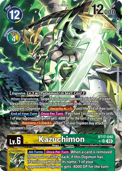 Kazuchimon [BT17-040] (Alternate Art) [Secret Crisis] | Enigma On Main