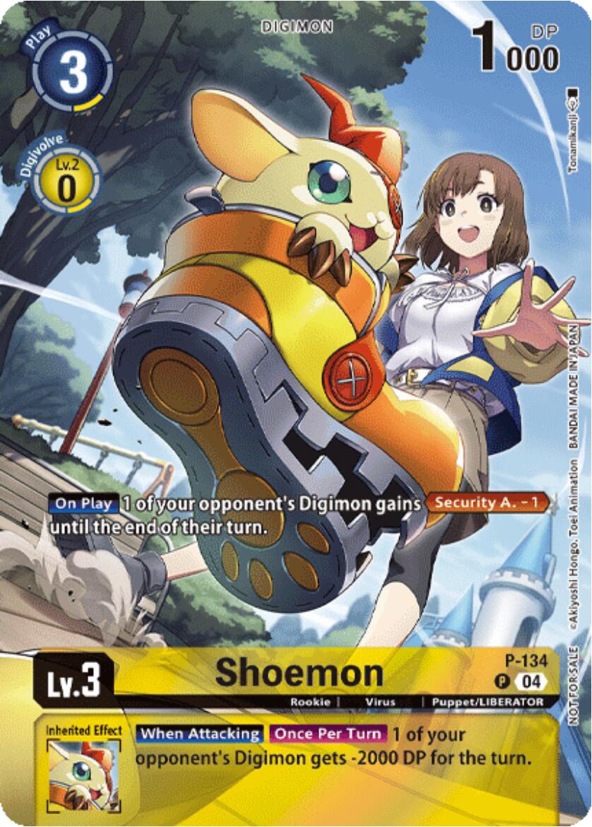 Shoemon [P-134] (Digimon Liberator Promotion) (Textured) [Promotional Cards] | Enigma On Main