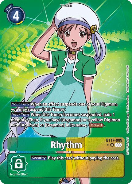 Rhythm [BT17-089] (Box Promotion Pack: Secret Crisis) [Secret Crisis] | Enigma On Main