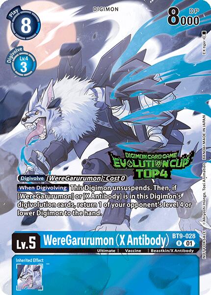 WereGarurumon (X Antibody) [BT9-028] (2024 Evolution Cup Top 4) [X Record Promos] | Enigma On Main