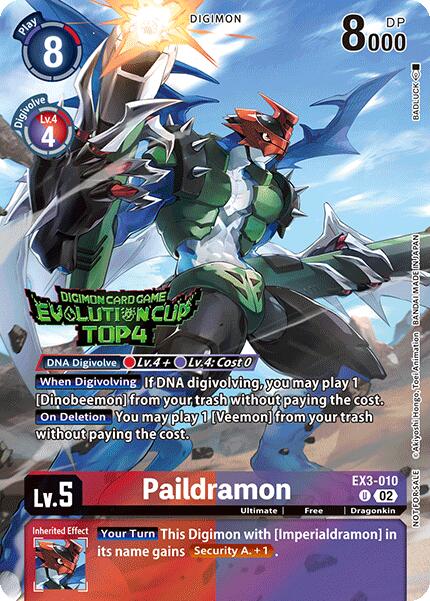 Paildramon [EX3-010] (2024 Evolution Cup Top 4) [Draconic Roar] | Enigma On Main