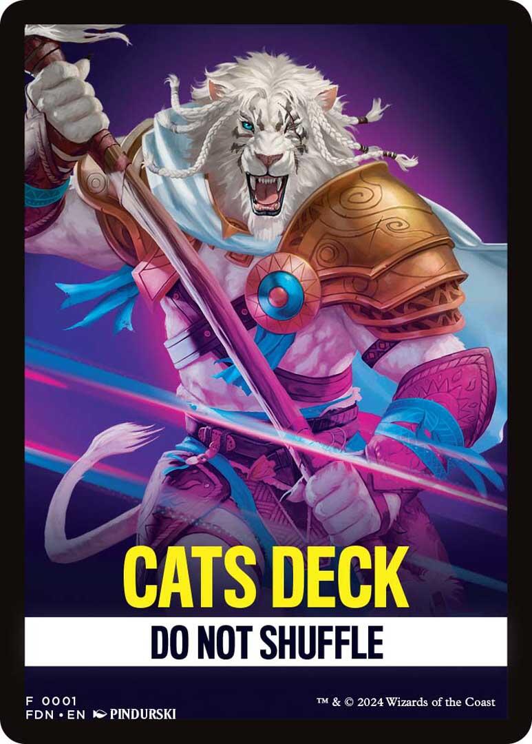 Cats Deck Theme Card [Foundations Tokens] | Enigma On Main