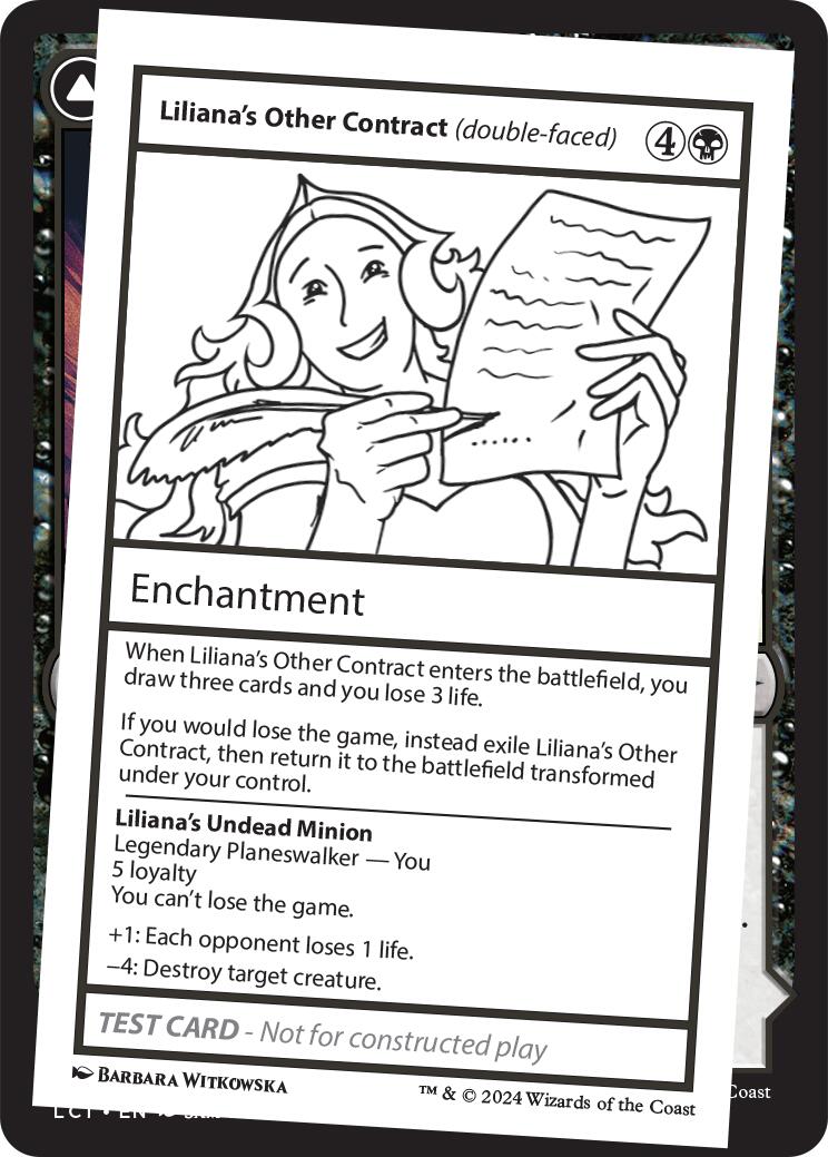 Liliana's Other Contract (double-faced) [Mystery Booster 2 Playtest Cards] | Enigma On Main