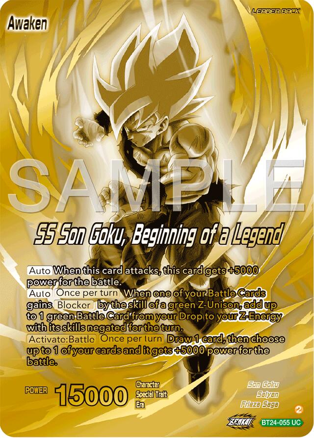 Son Goku // SS Son Goku, Beginning of a Legend (BT24-055) [Promotion Cards] | Enigma On Main