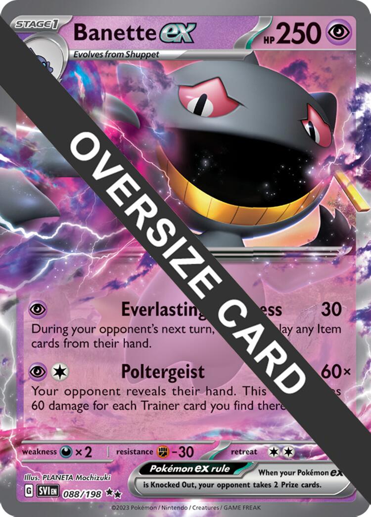 Banette ex (088) (Jumbo Card) [Scarlet & Violet: Base Set] | Enigma On Main