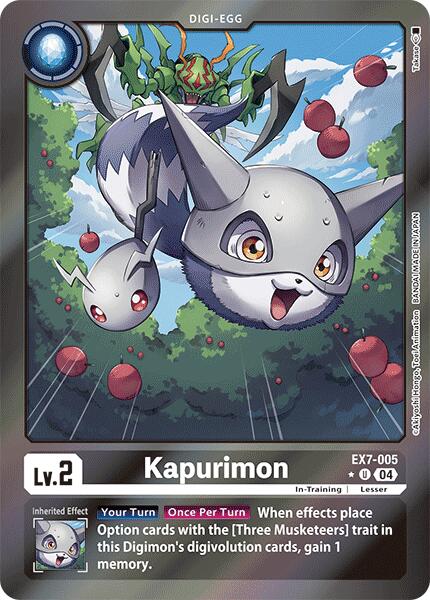 Kapurimon [EX7-005] (Foil) [Digimon LIBERATOR] | Enigma On Main