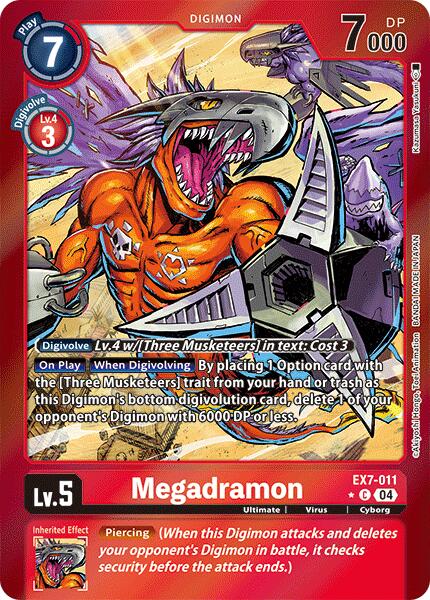 Megadramon [EX7-011] (Foil) [Digimon LIBERATOR] | Enigma On Main