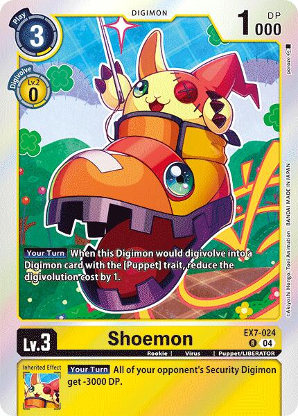 Shoemon [EX7-024] [Digimon LIBERATOR] | Enigma On Main