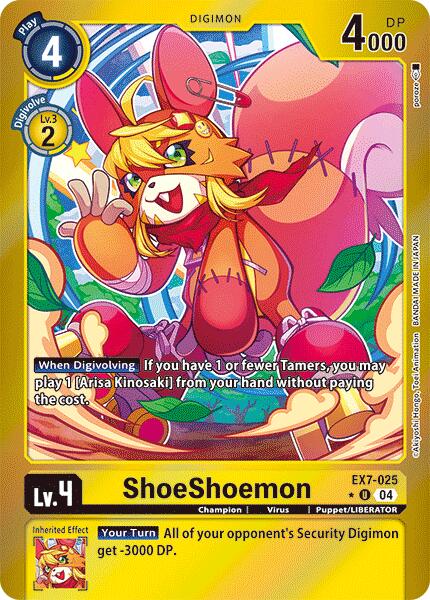 ShoeShoemon [EX7-025] (Foil) [Digimon LIBERATOR] | Enigma On Main