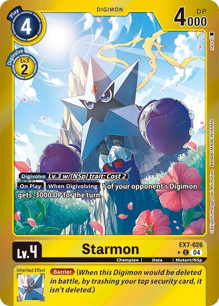 Starmon [EX7-026] (Foil) [Digimon LIBERATOR] | Enigma On Main