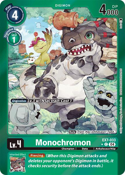 Monochromon [EX7-033] (Foil) [Digimon LIBERATOR] | Enigma On Main