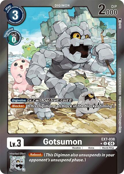 Gotsumon [EX7-038] (Foil) [Digimon LIBERATOR] | Enigma On Main