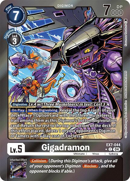 Gigadramon [EX7-044] (Foil) [Digimon LIBERATOR] | Enigma On Main