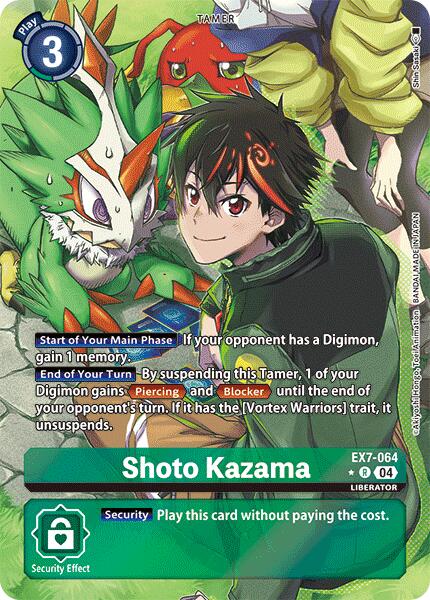 Shoto Kazama [EX7-064] (Alternate Art) [Digimon LIBERATOR] | Enigma On Main