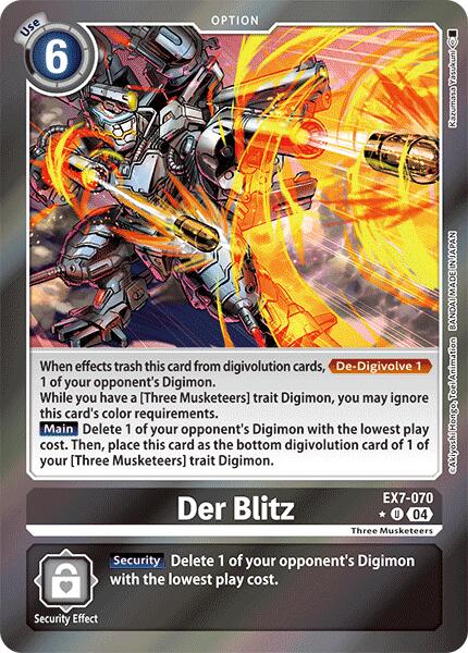 Der Blitz [EX7-070] (Foil) [Digimon LIBERATOR] | Enigma On Main