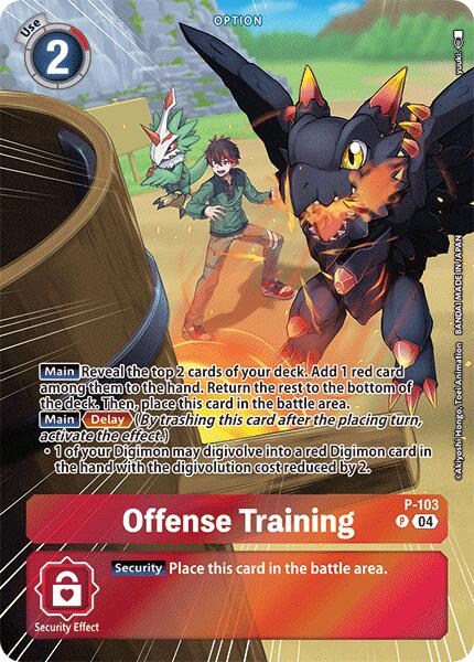 Offense Training [P-103] (Starter Deck 18 Exclusive) [Starter Deck: Guardian Vortex Promos] | Enigma On Main