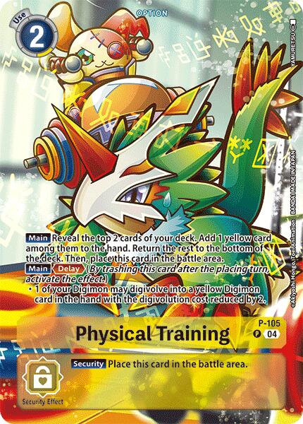 Physical Training [P-105] (Starter Deck 18 Exclusive) [Starter Deck: Guardian Vortex Promos] | Enigma On Main