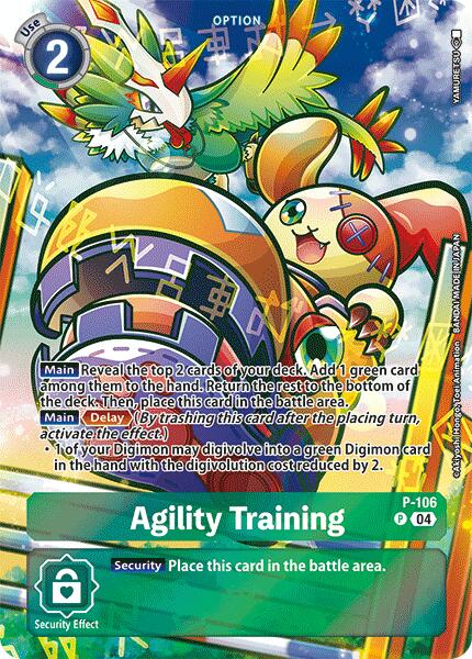 Agility Training [P-106] (Starter Deck 19 Exclusive) [Digimon Promotion Cards] | Enigma On Main