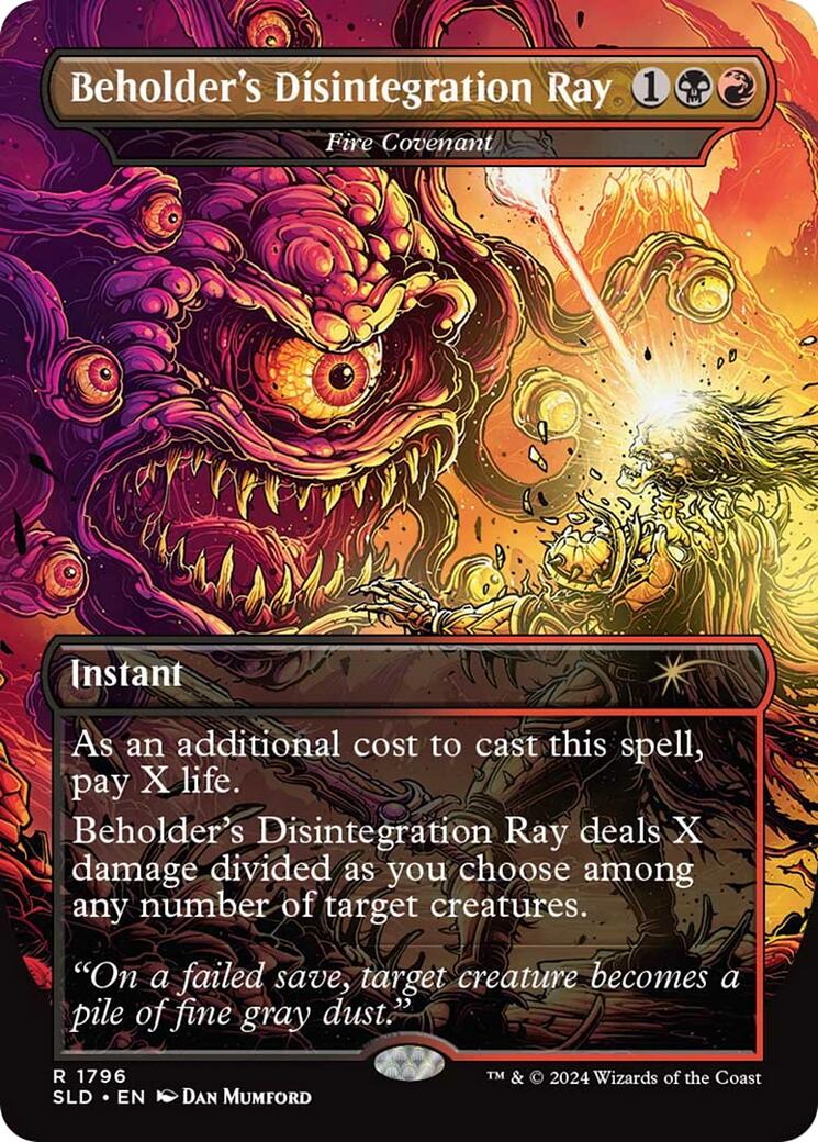 Beholder's Disintegration Ray - Fire Covenant [Secret Lair Drop Series] | Enigma On Main