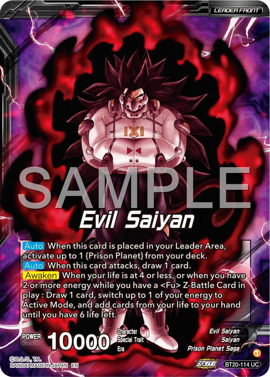 Evil Saiyan // Cumber, Maddening Force (BT20-114) [Premium 7th Anniversary Box 2024] | Enigma On Main