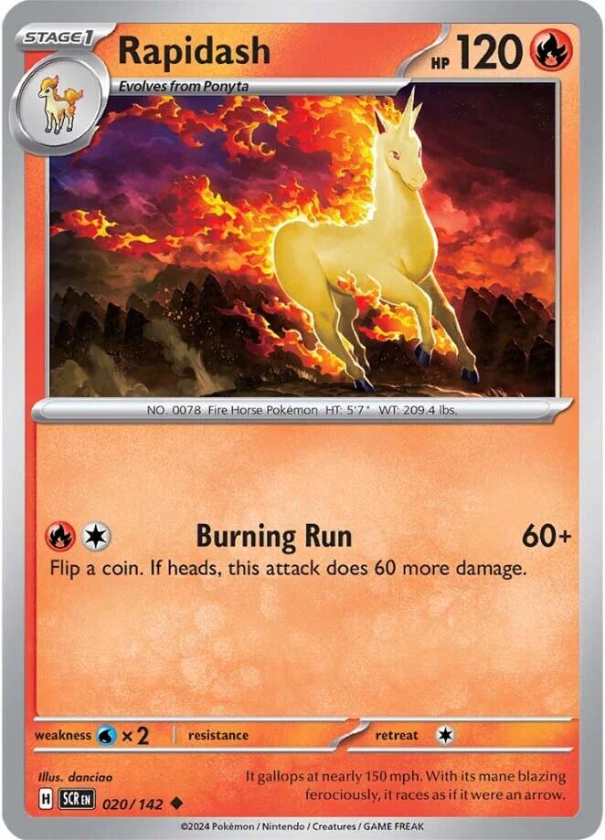 Rapidash (020/142) [Scarlet & Violet: Stellar Crown] | Enigma On Main