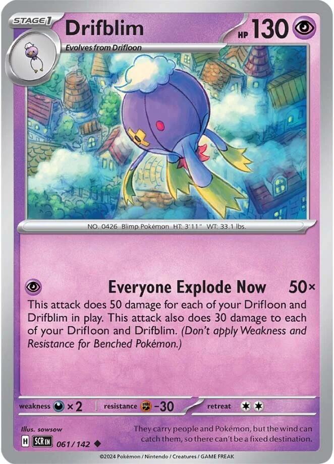 Drifblim (061/142) [Scarlet & Violet: Stellar Crown] | Enigma On Main