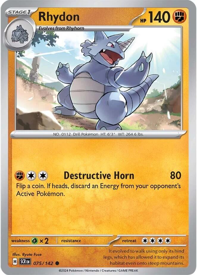 Rhydon (075/142) [Scarlet & Violet: Stellar Crown] | Enigma On Main