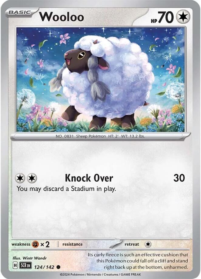 Wooloo (124/142) [Scarlet & Violet: Stellar Crown] | Enigma On Main