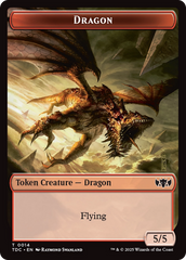 Copy // Dragon (0014) Double-Sided Token [Tarkir: Dragonstorm Commander Tokens] | Enigma On Main