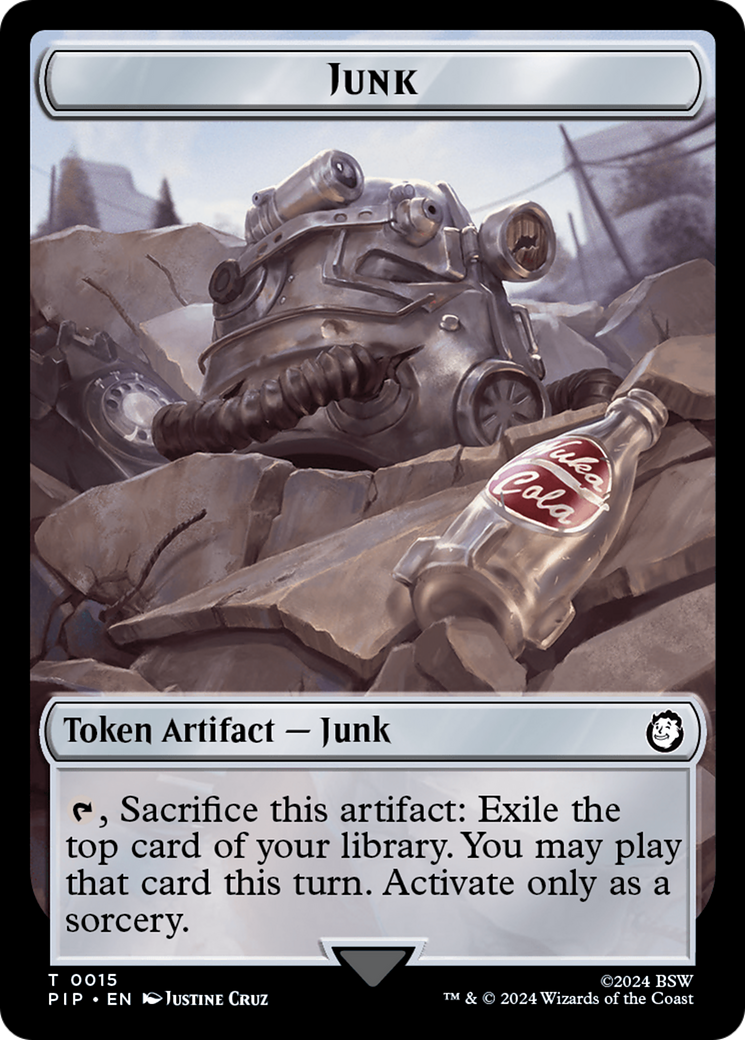 Junk // Soldier (0004) Double-Sided Token [Fallout Tokens] | Enigma On Main