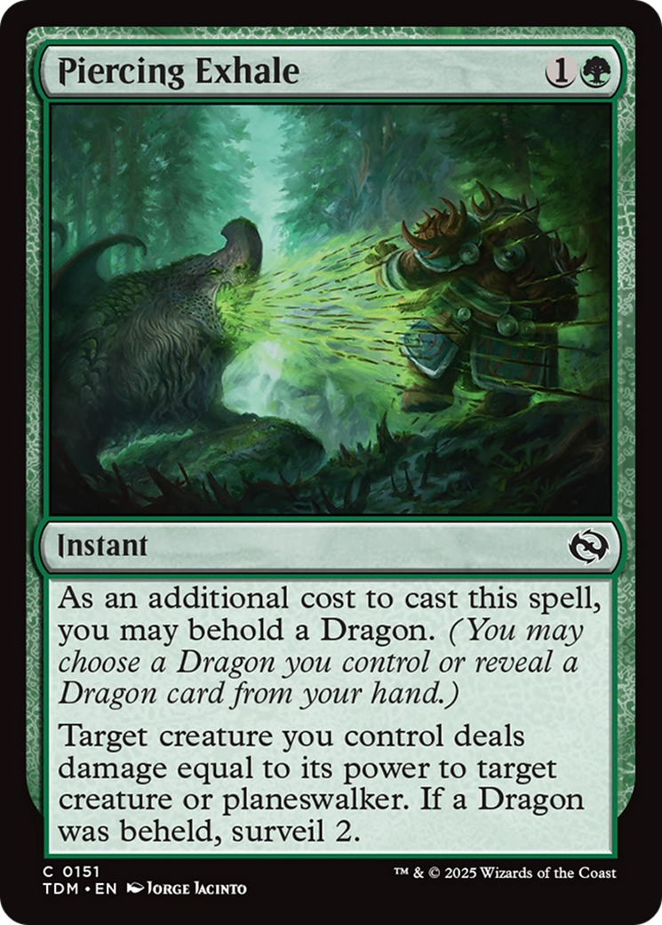 Piercing Exhale [Tarkir: Dragonstorm] | Enigma On Main