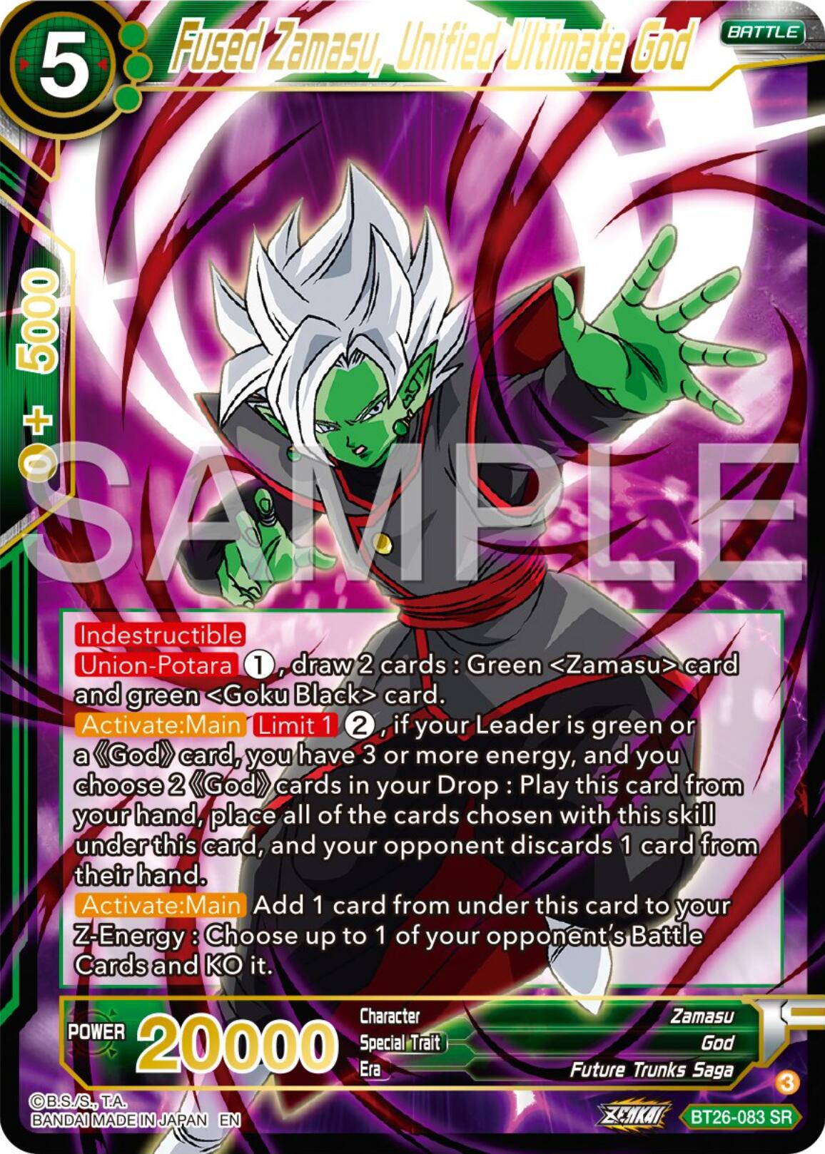 Fused Zamasu, Unified Ultimate God (BT26-083) [Ultimate Advent] | Enigma On Main