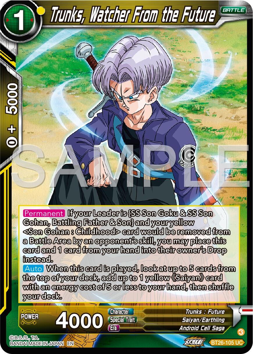 Trunks, Watcher From the Future (BT26-105) [Ultimate Advent] | Enigma On Main